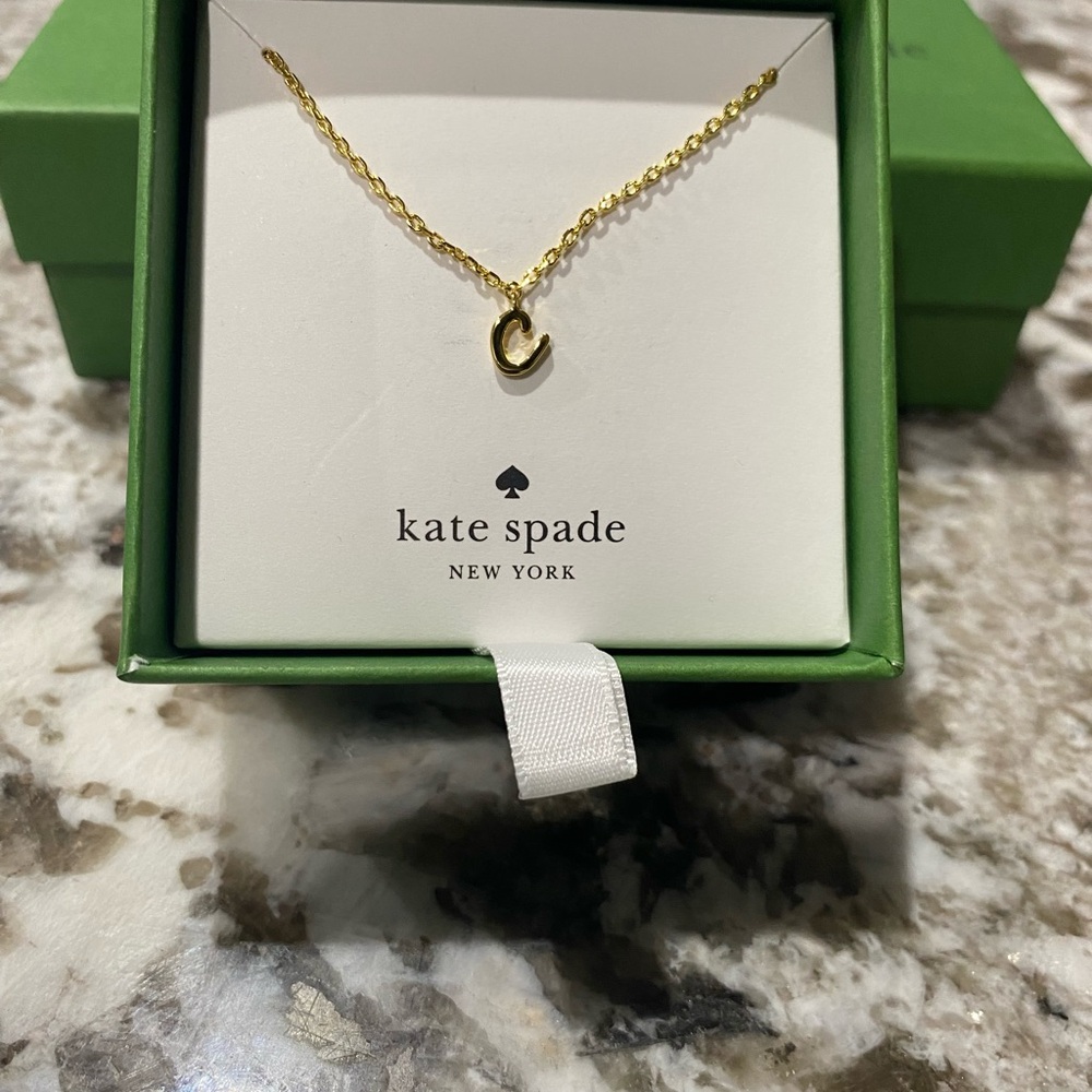 Kate Spade Gold Initial "C" Necklace